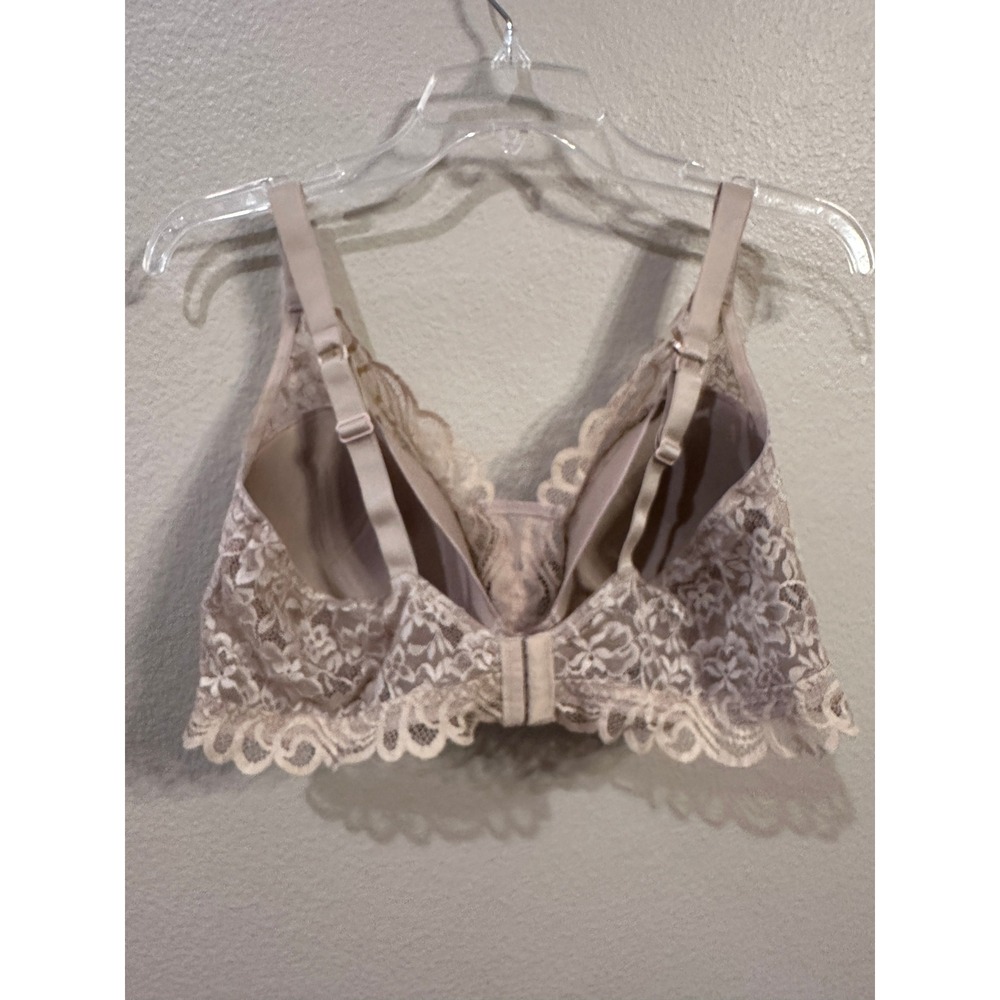 Bali Lace Desire Comfort Wire‎ Free Bra XL/XLG Beige Floral - Picture 2 of 4